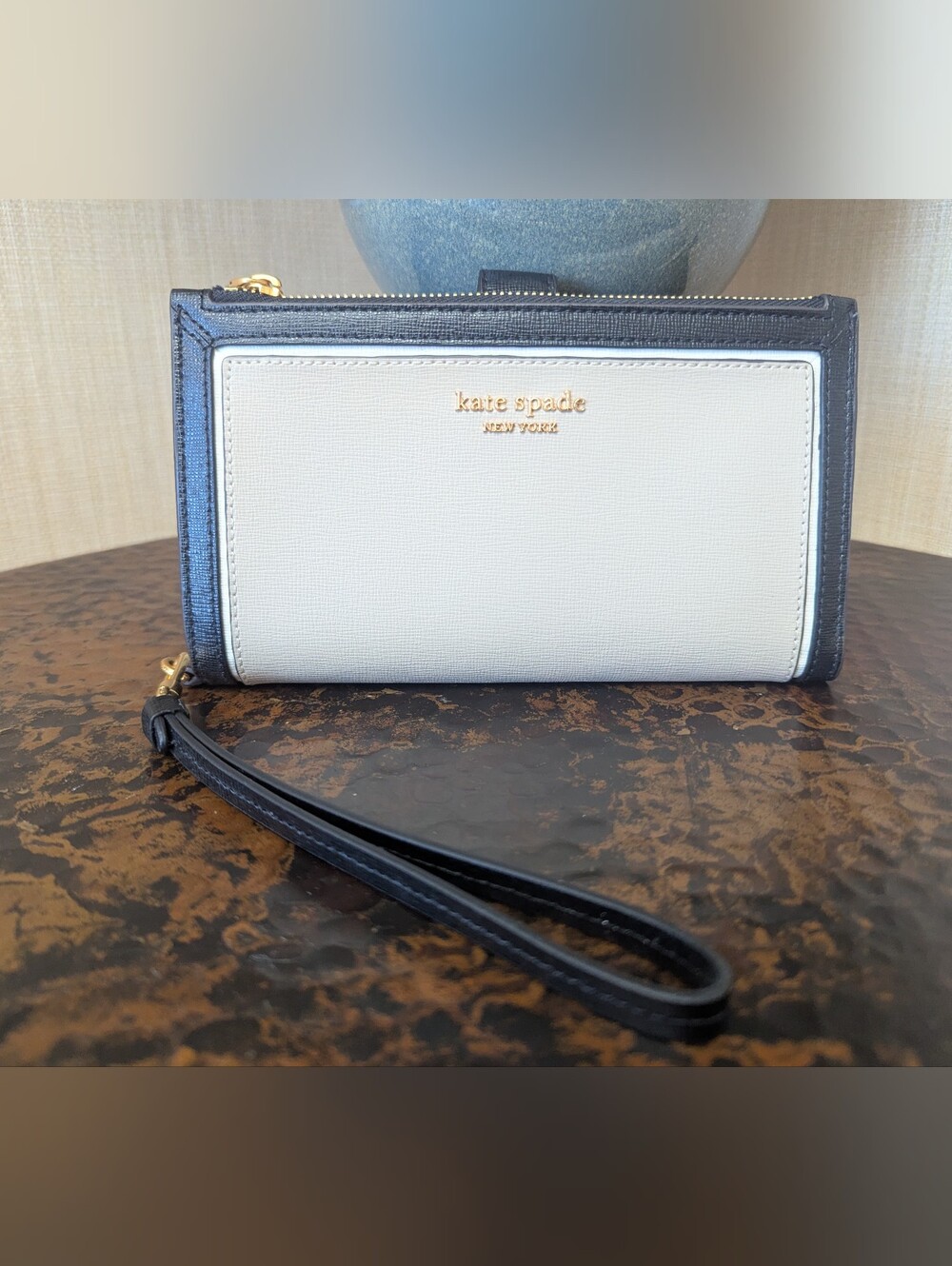 kate spade Morgan Colorblocked Saffiano Wristlet Wallet